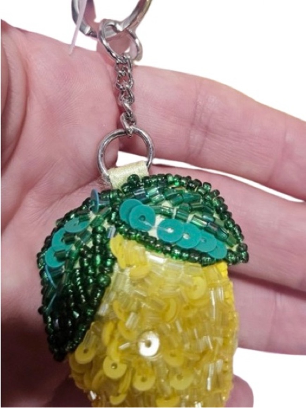 🆕- Lemon Viral Hand-Beaded Shoulder Bag. NWT - Picture 9 of 14